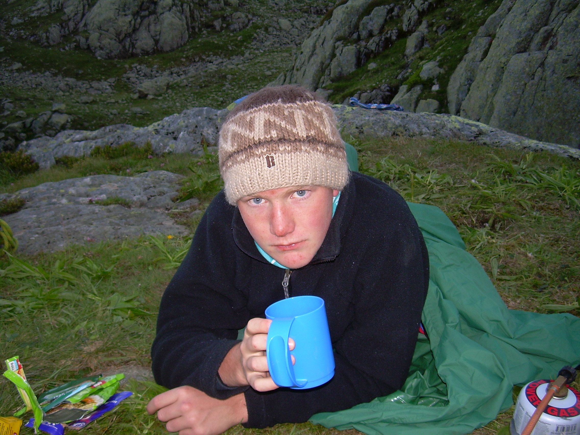 Laz at bivy site.JPG